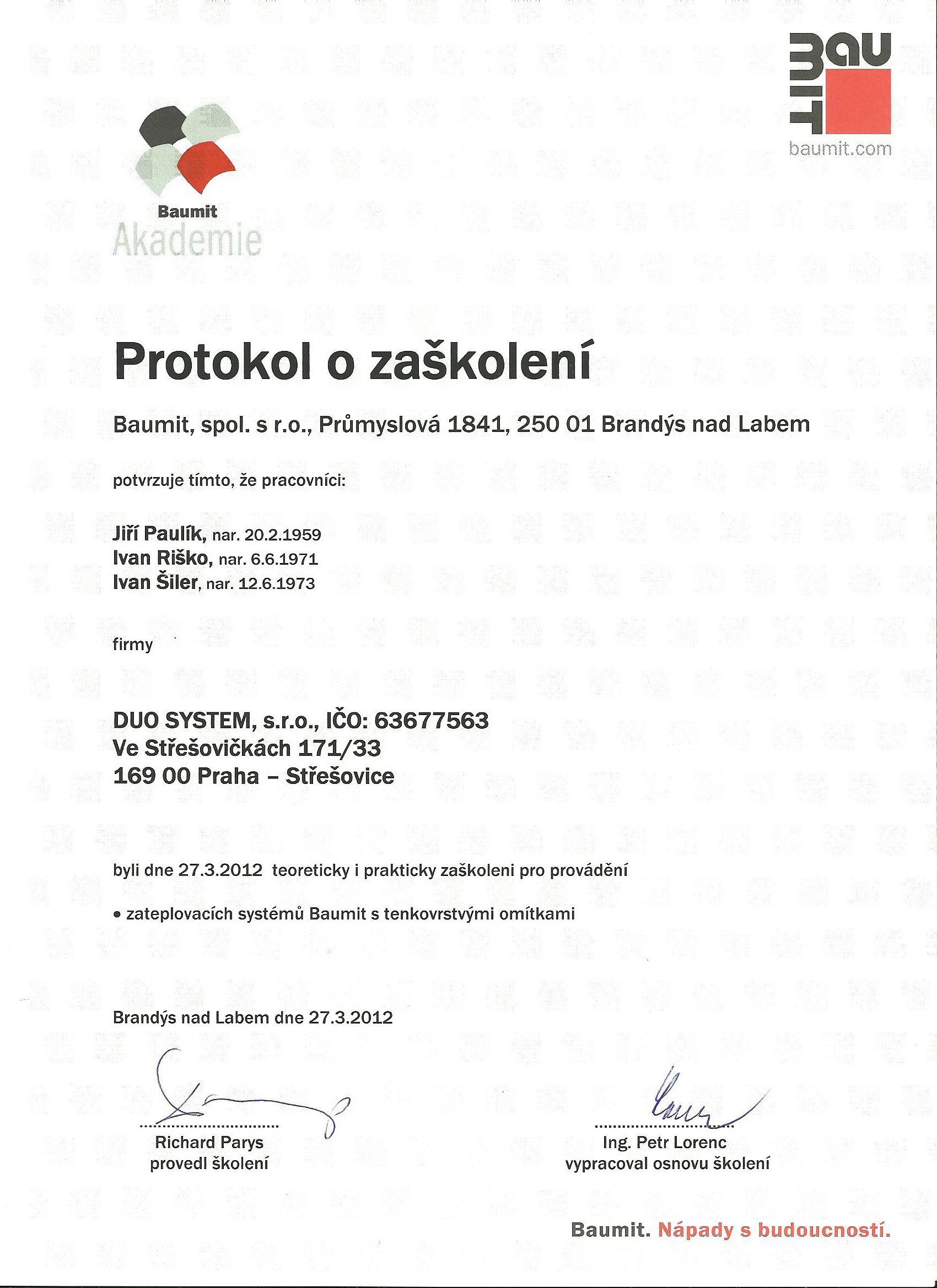 Certifikáty 006